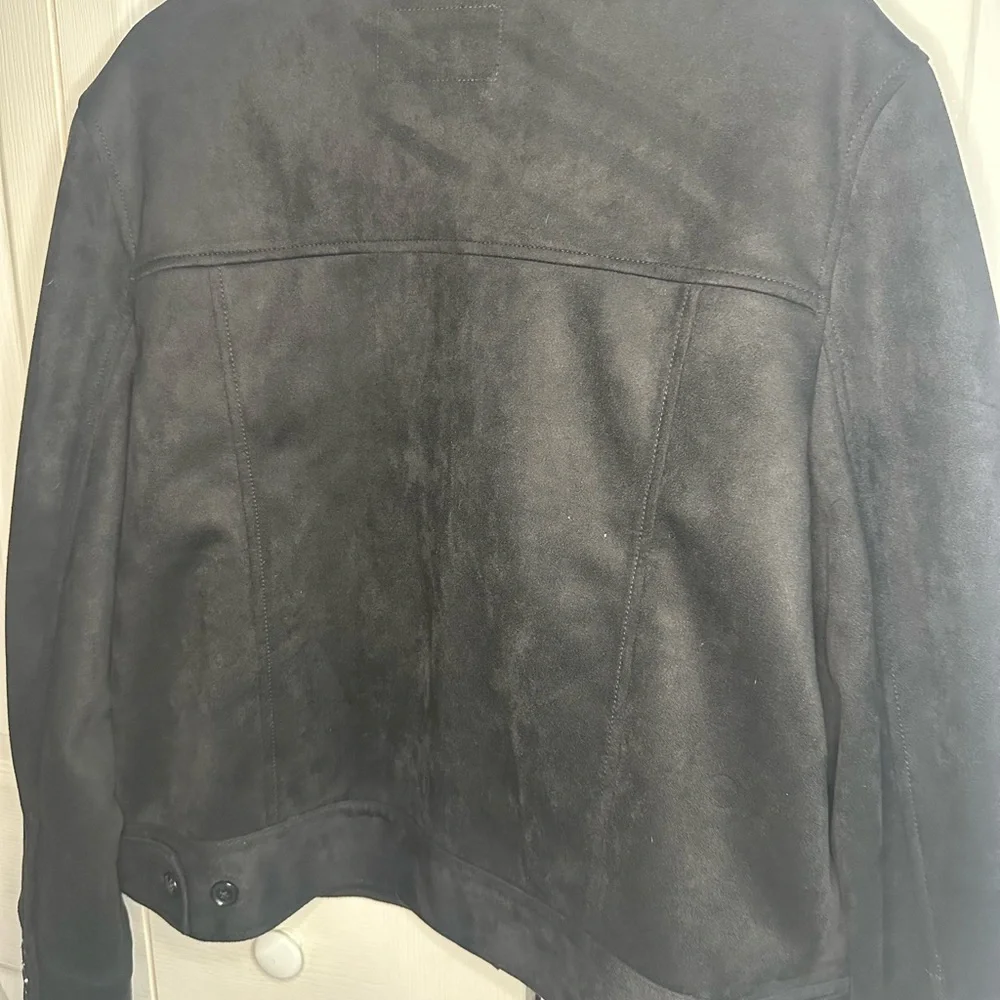 Women's Black Suede Banana Republic Jacket - Picture 4 of 5